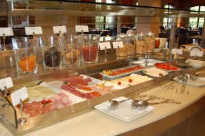 Just part of the breakfast buffet. Photo J Edwards