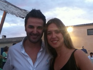 Chef Santi Taura and his wife