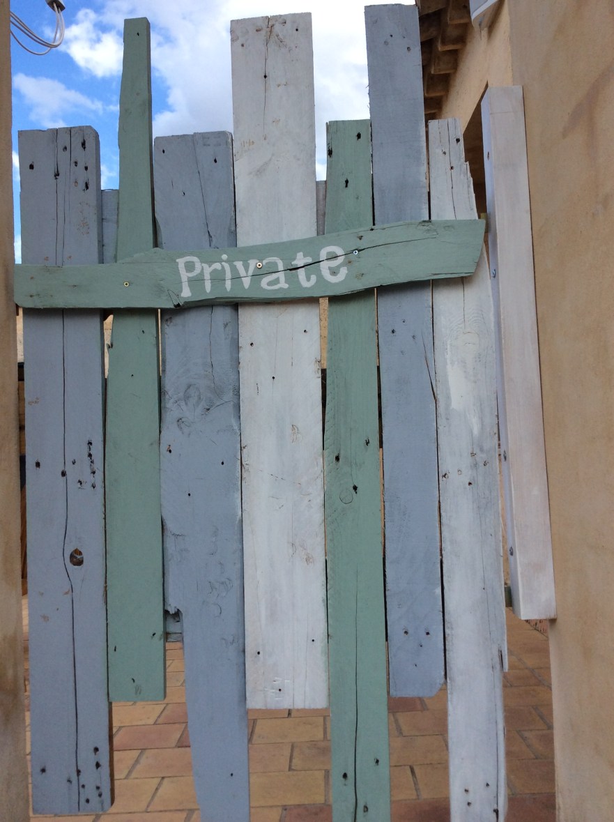 Gateway to the suite terrace