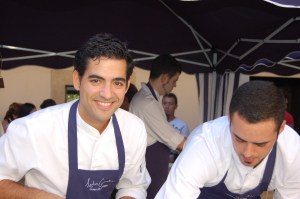 Andreu Genestra (left) - his eponymous restaurant now recognized with a Michelin star. 