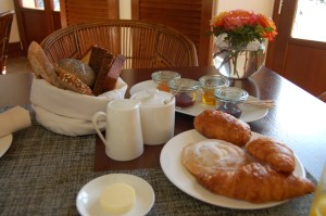Breakfast pastries from the onsite bakery.