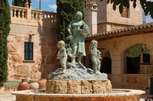 One of the fountains at Es Revellar 