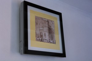 Air-conditioning unit disguised as a picture.