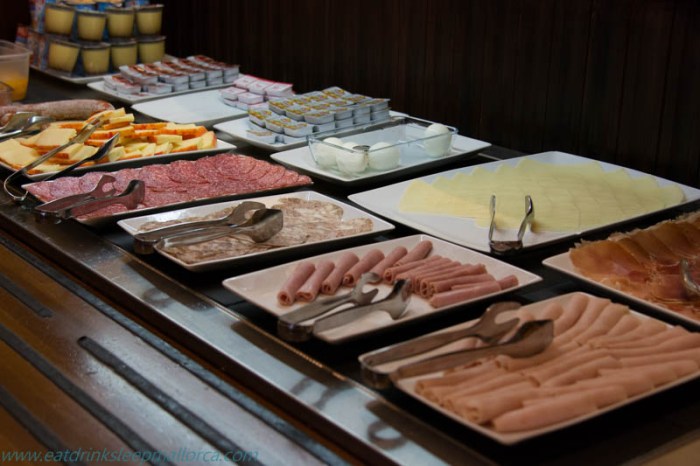 Part of the breakfast buffet