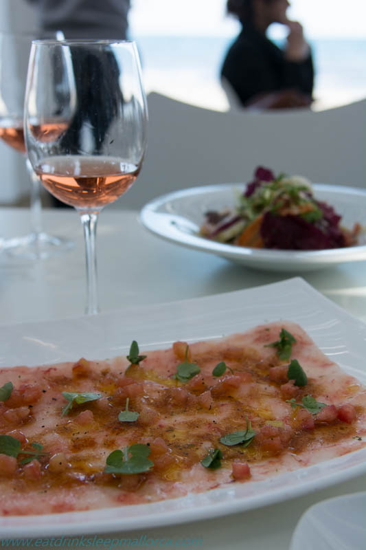 Carpaccio of prawns