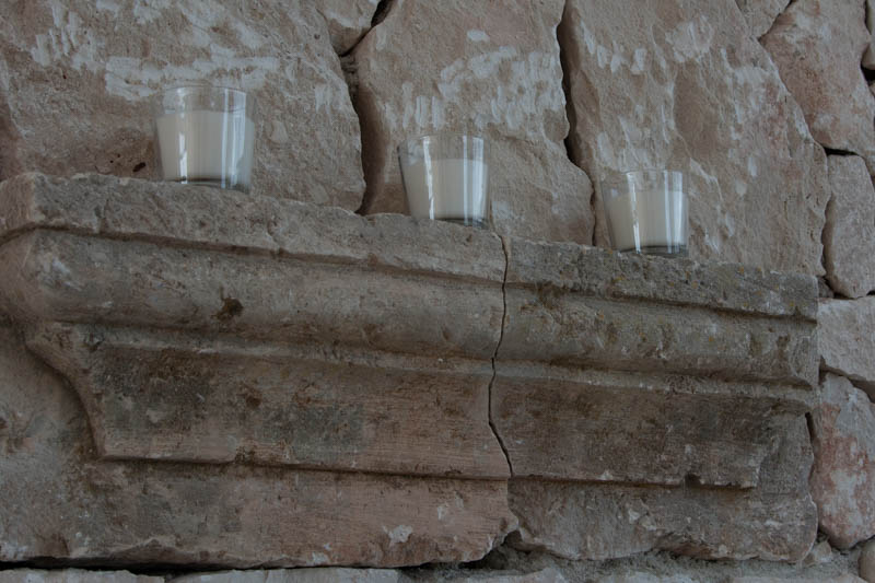 Interior detail in tasting room.