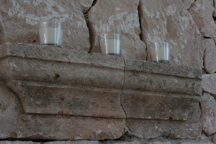 Interior detail in tasting room.