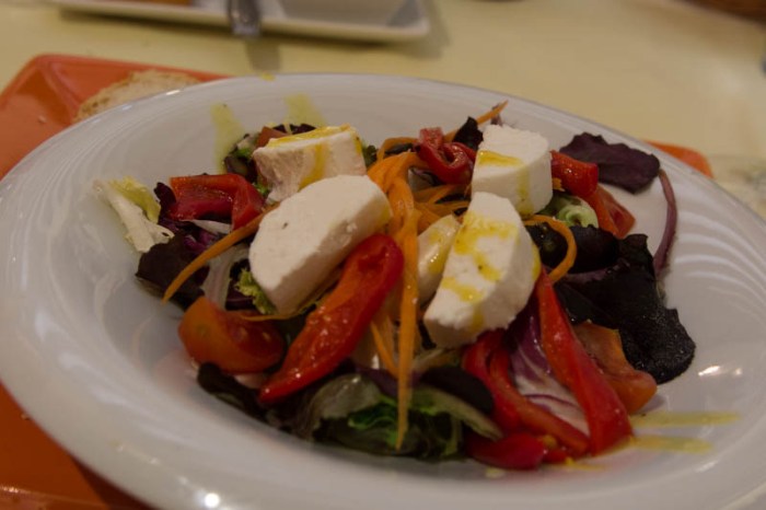 My goat's cheese salad starter.