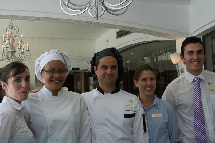 Rafael (third from left) and his team.