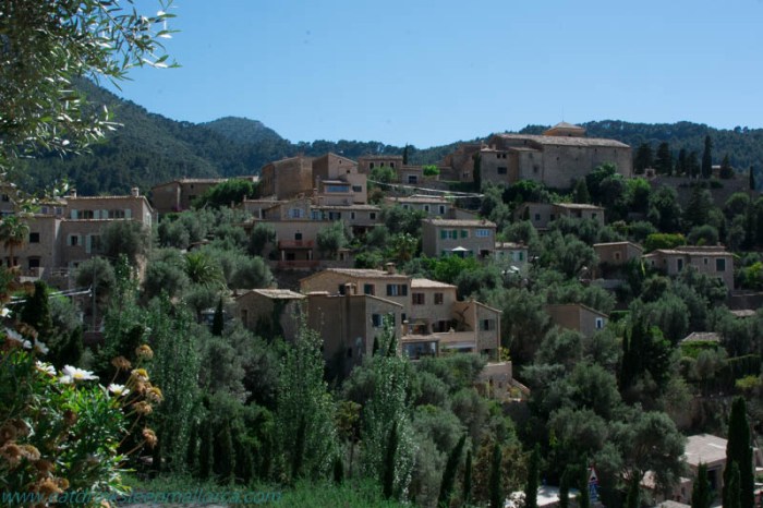 Deià village views