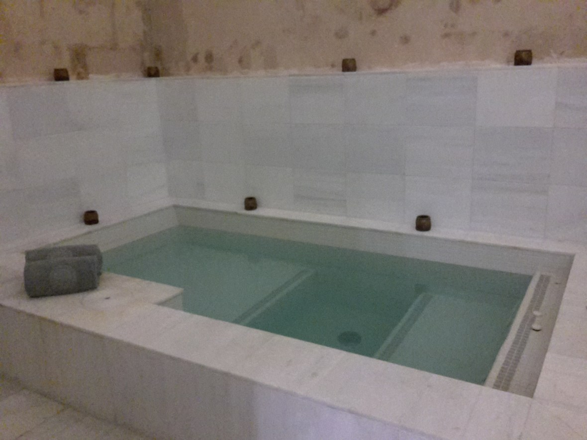 Whirlpool bath in hotel spa