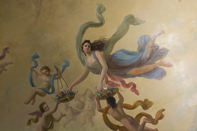 19th-century ceiling painting by Francesc Parietti