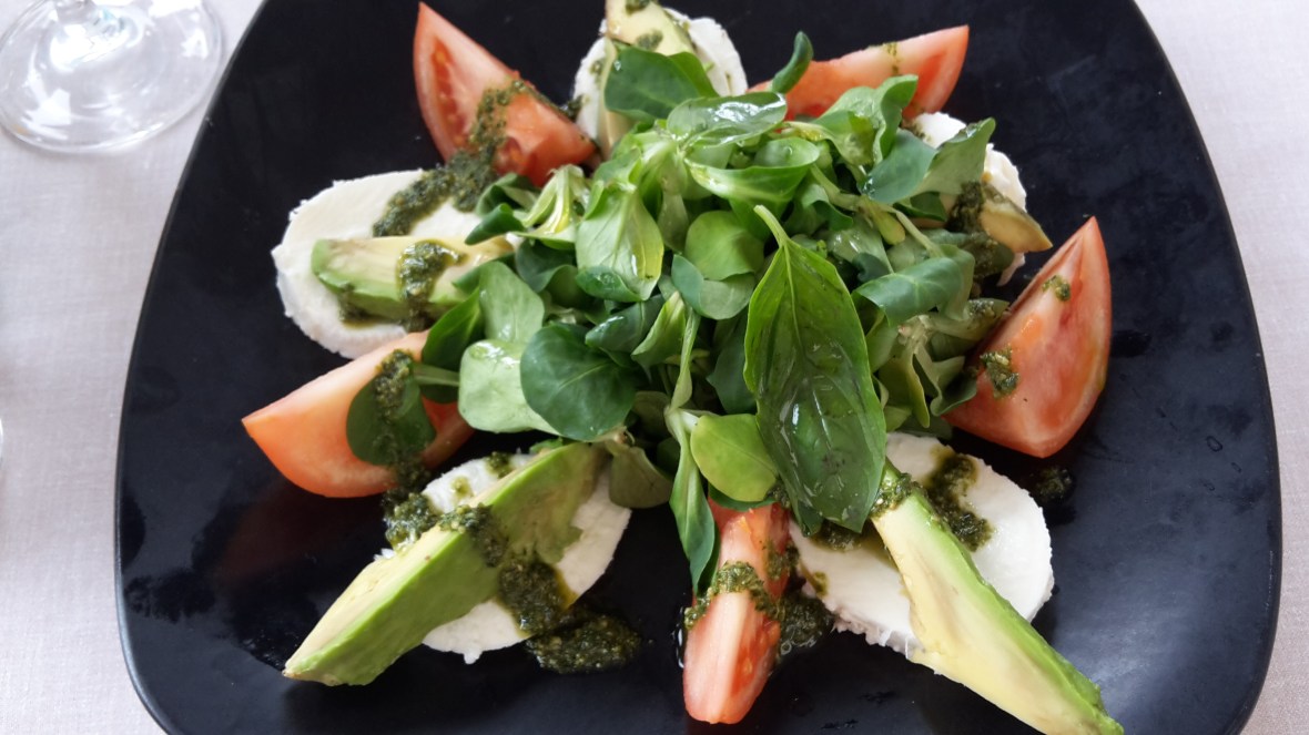 Mozzarella salad in Valparaiso Palace and Spa