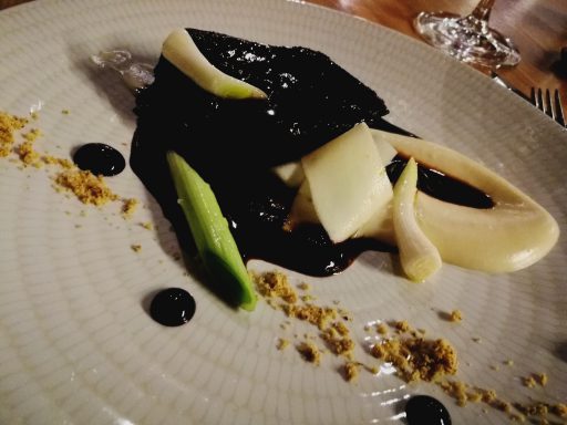 Tender braised beef as the tasting menu's main course at Sa Fabrica