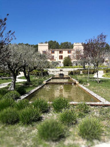 Water feature in grounds of Castell Son Claret