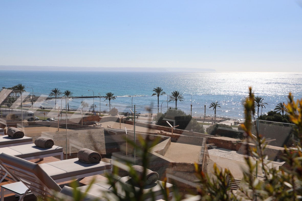 View of Palma Bay from Es Princep rooftop