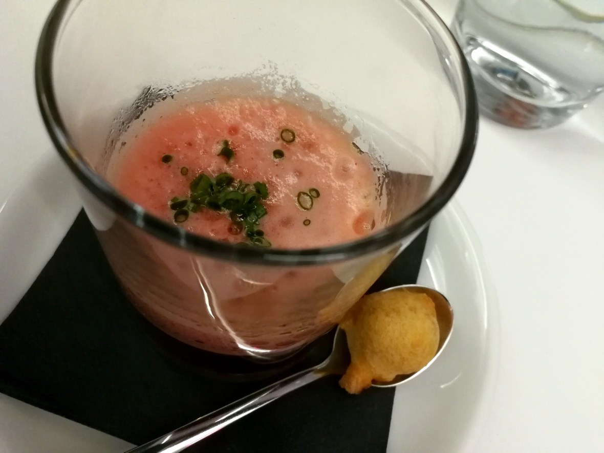 First course of tasting menu at Restaurant Apolonia