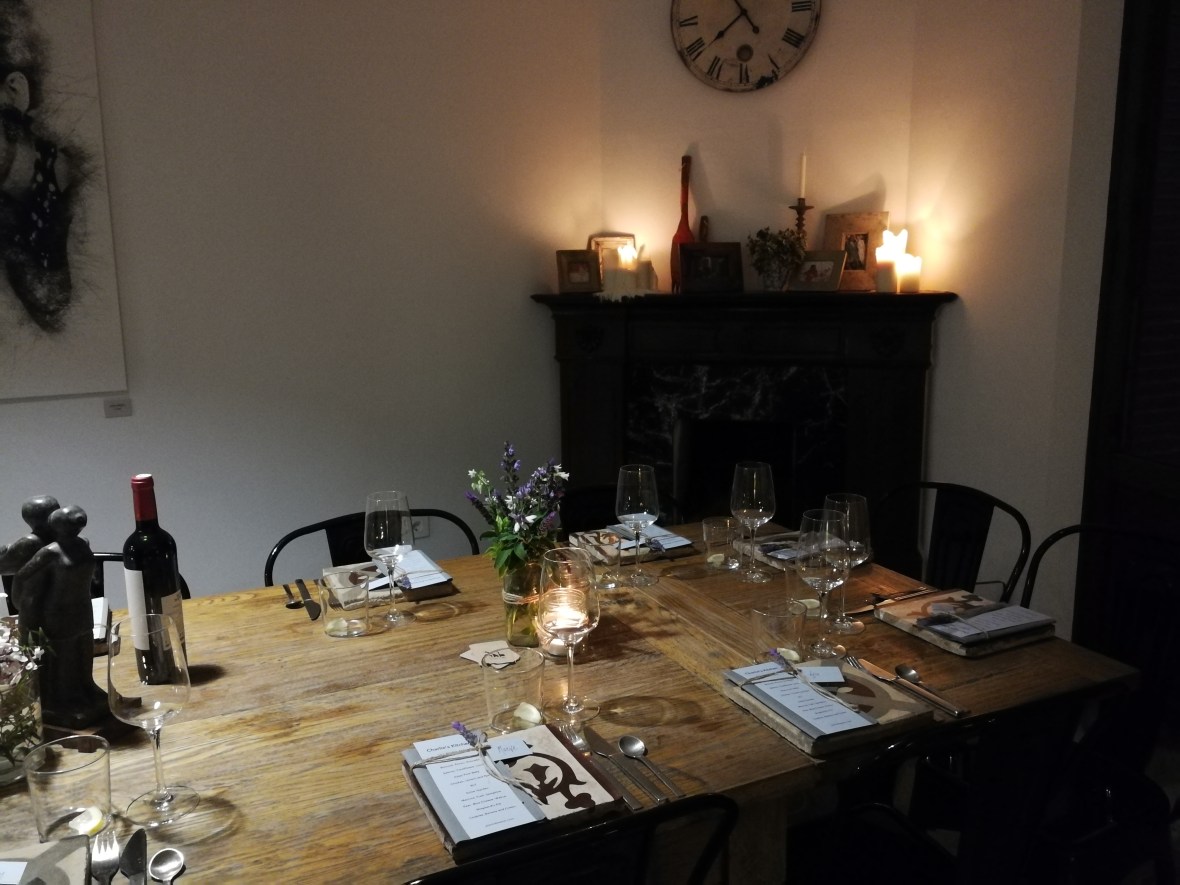 A corner of the dining table